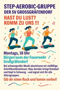 Step-Aerobic-Gruppe sucht neue Mitstreiterinnen