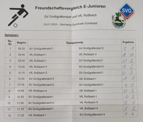 20.01.2024 SV Großgräfendorf II vs. VfL Roßbach 1921