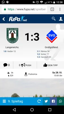 28.10.2017 GW Langeneichstädt vs. SV Großgräfendorf